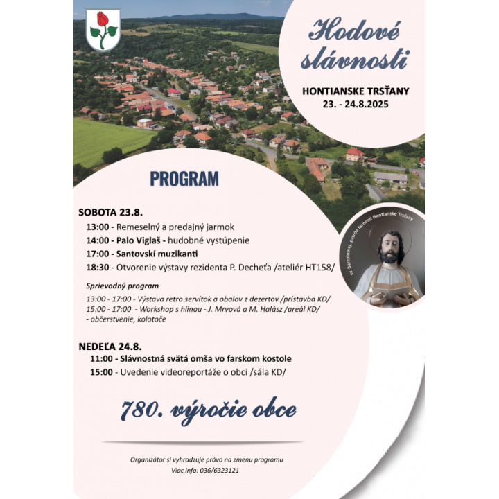 Menšia fotka pre článok Hodové slávnosti v našej obci 23.-24.8.2025