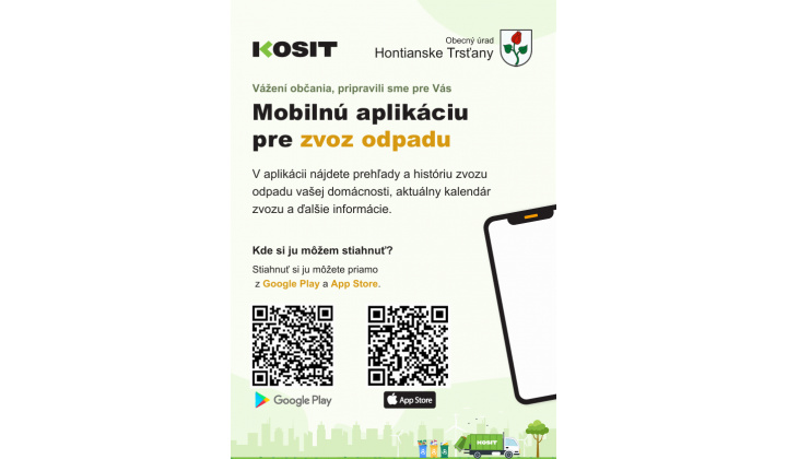 Fotka pre článok Mobilná aplikácia pre zvoz odpadu - KOSIT 