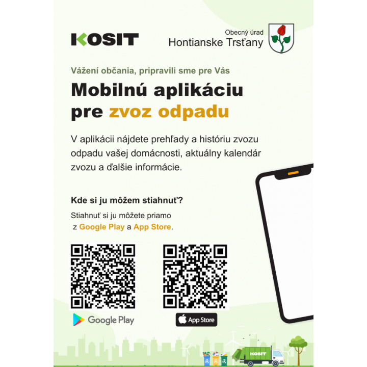 Menšia fotka pre článok Mobilná aplikácia pre zvoz odpadu - KOSIT 