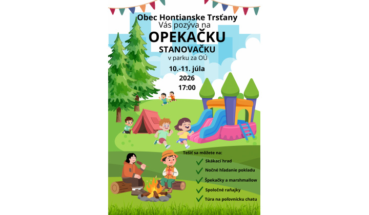 Fotka pre článok Opekačka - stanovačka