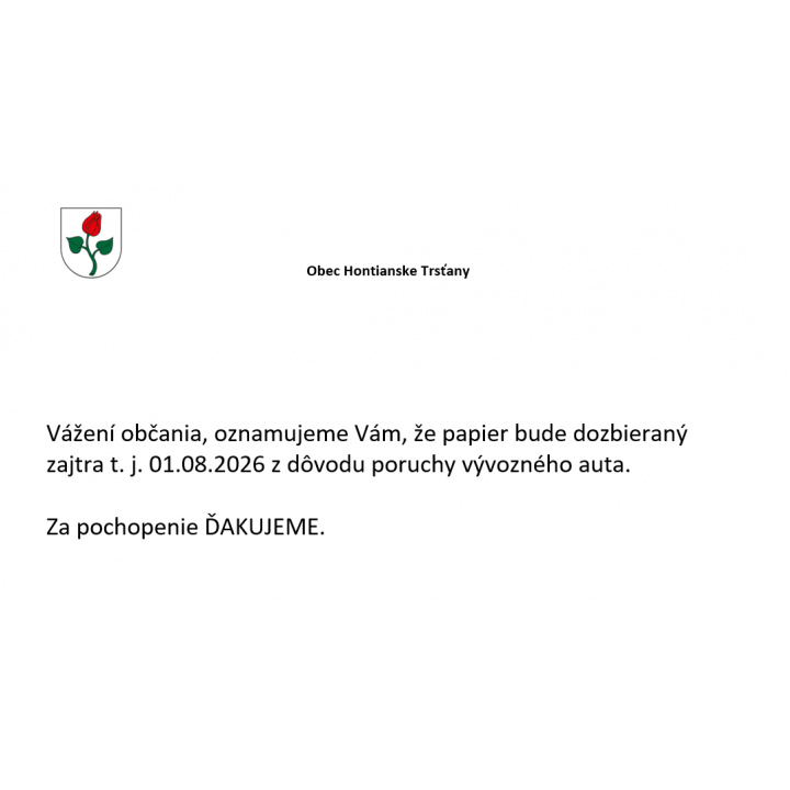 Menšia fotka pre článok OZNAM