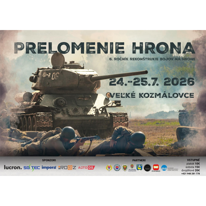 Menšia fotka pre článok Prelomenie Hrona 24.-25.7.2026 Veľké Kozmálovce