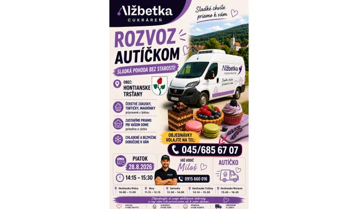 Fotka pre článok Rozvoz zákuskov v našej obci 
