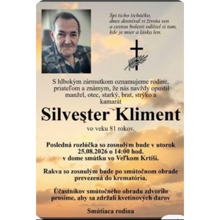 Menšia fotka pre článok Smútočné oznámenie 